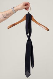 Grenadine Tie - Silk - Navy