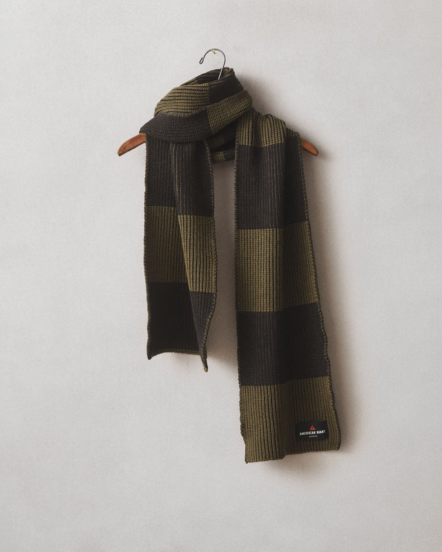 Colorblocked Merino Wool Scarf