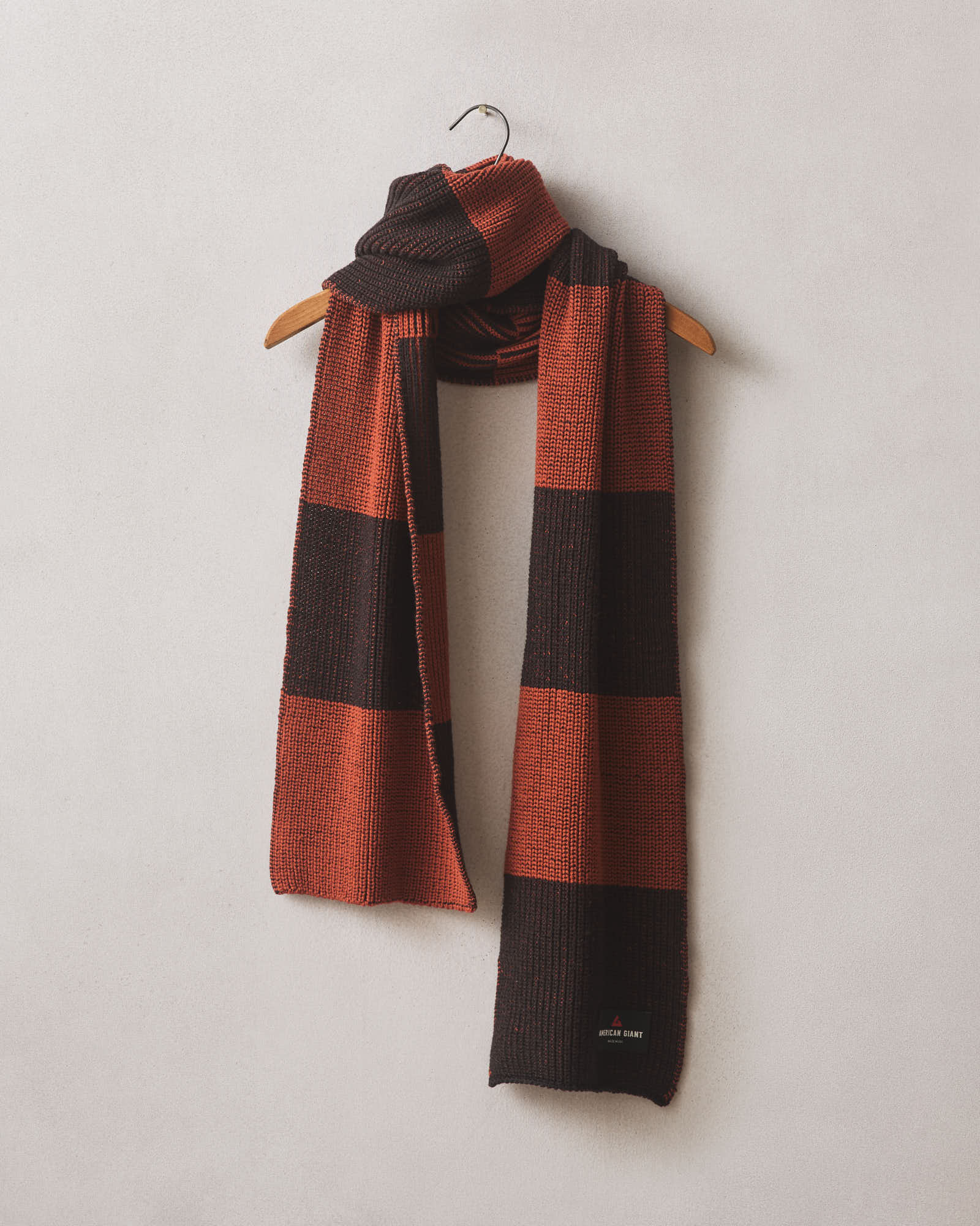 Colorblocked Merino Wool Scarf Black