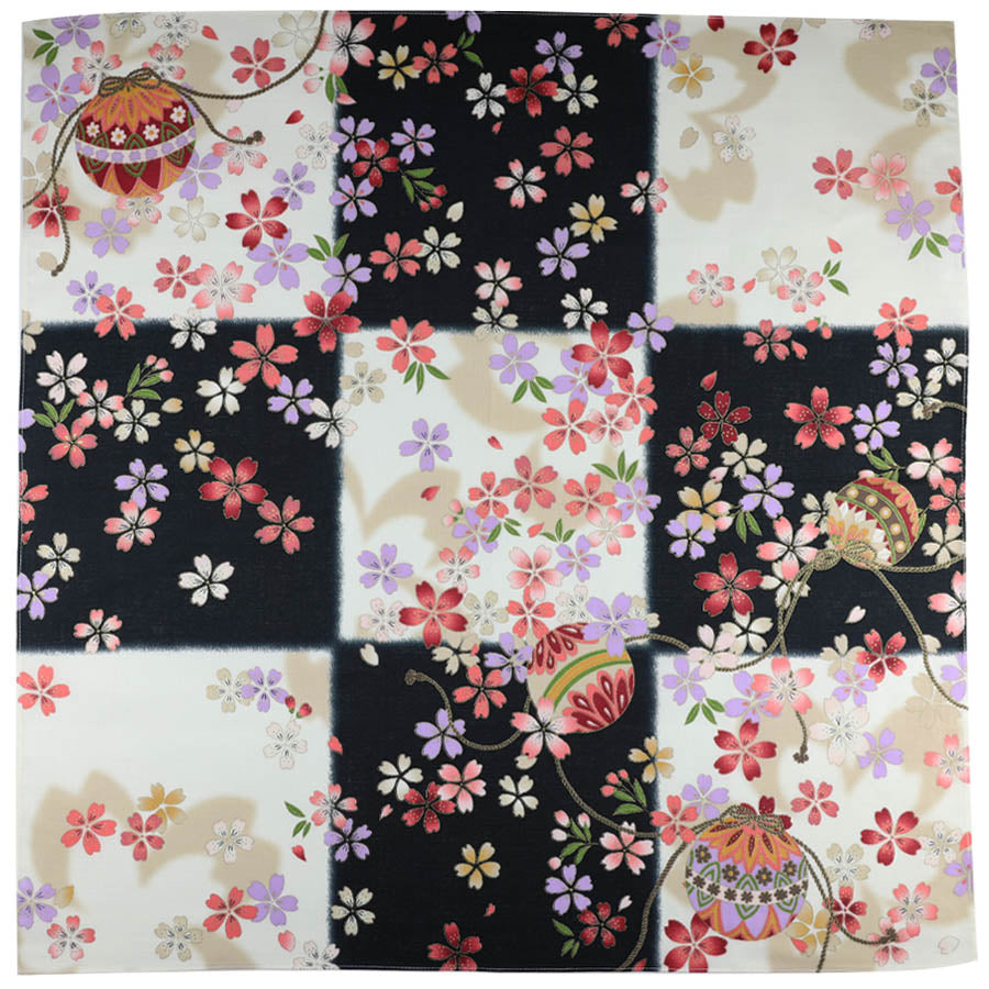 Kimono Motif Cotton Handkerchief