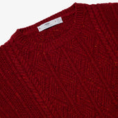 Cashmere Patented Aran Sweater