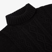 Cashmere Aran Turtle Neck