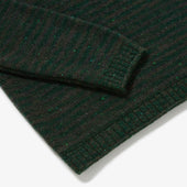 Cashmere Varied Stripe Mock Neck