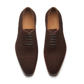 Constello True Seamless Faux Cap Toe Semi Brogue Hand Welted Castorino Pinna Maronne
