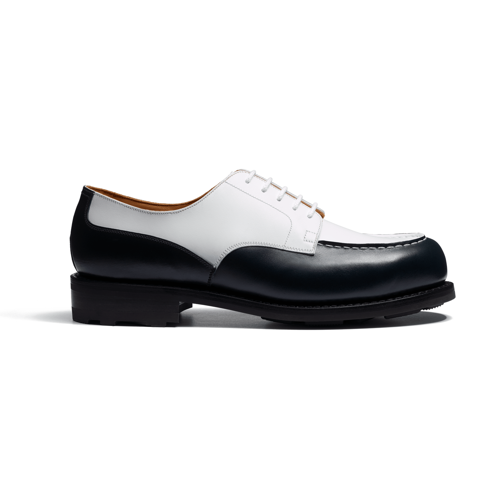 Derby Golf [Men White & Navy boxcalf]