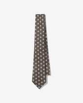Linen Flower Print Necktie