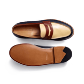 180 Loafer [Men Initial navy & coco & etrusco boxcalf]