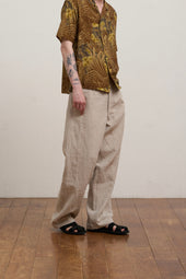 Man 30s 30s French Work Pant Linen Nidom