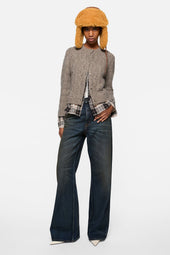 Fitted Layered Cardigan