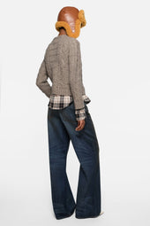 Fitted Layered Cardigan