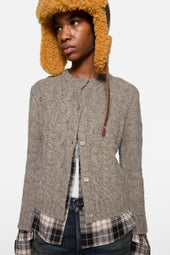 Fitted Layered Cardigan