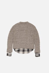 Fitted Layered Cardigan