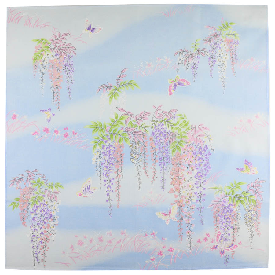 Floral Motif Cotton Handkerchief