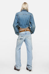 Wavy denim jacket