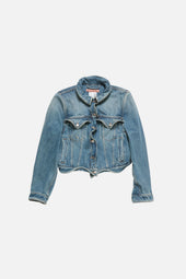 Wavy denim jacket