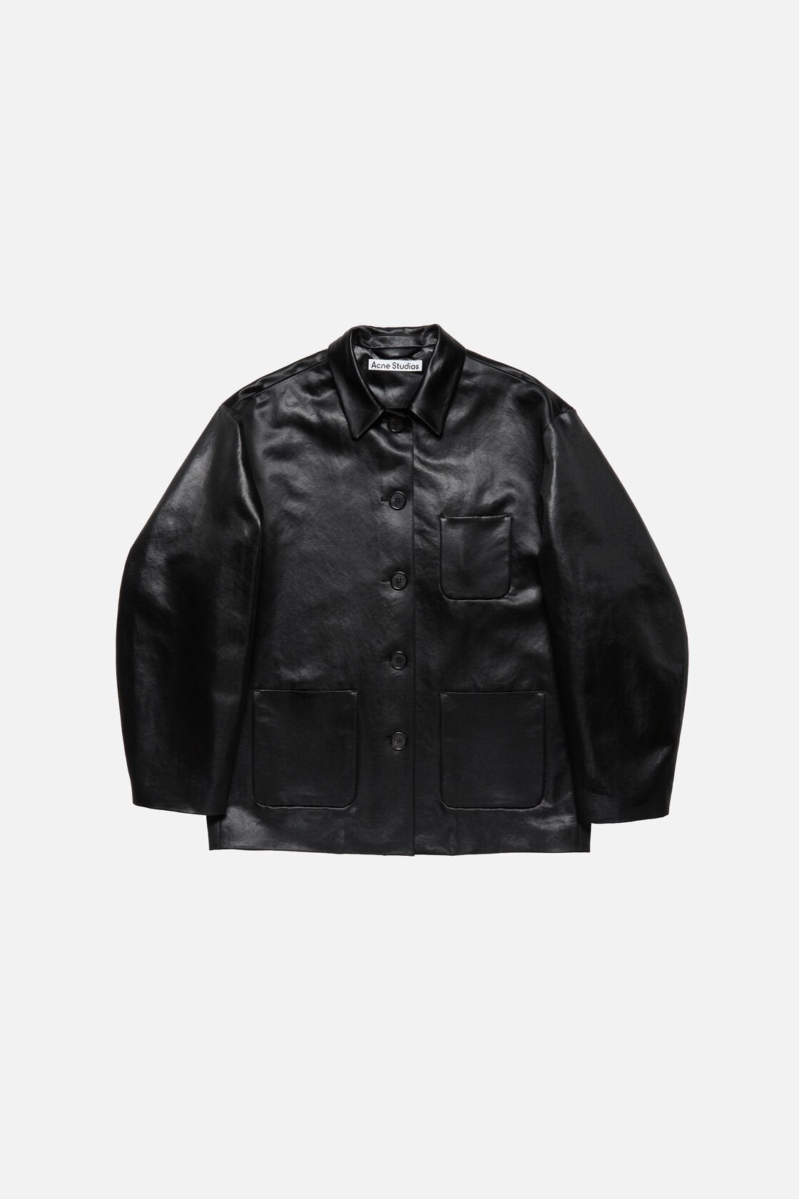 Satin Logo Overshirt