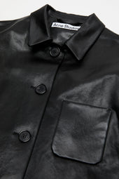 Satin logo overshirt