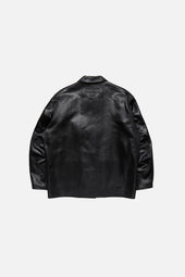 Satin logo overshirt