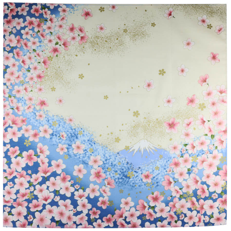 Mount Fuji Cotton Handkerchief