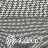 Knee Socks Houndstooth Mid Grey Pure Cotton