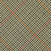 Abraham Moon Houndstooth Bespoke Wool Tie - Green