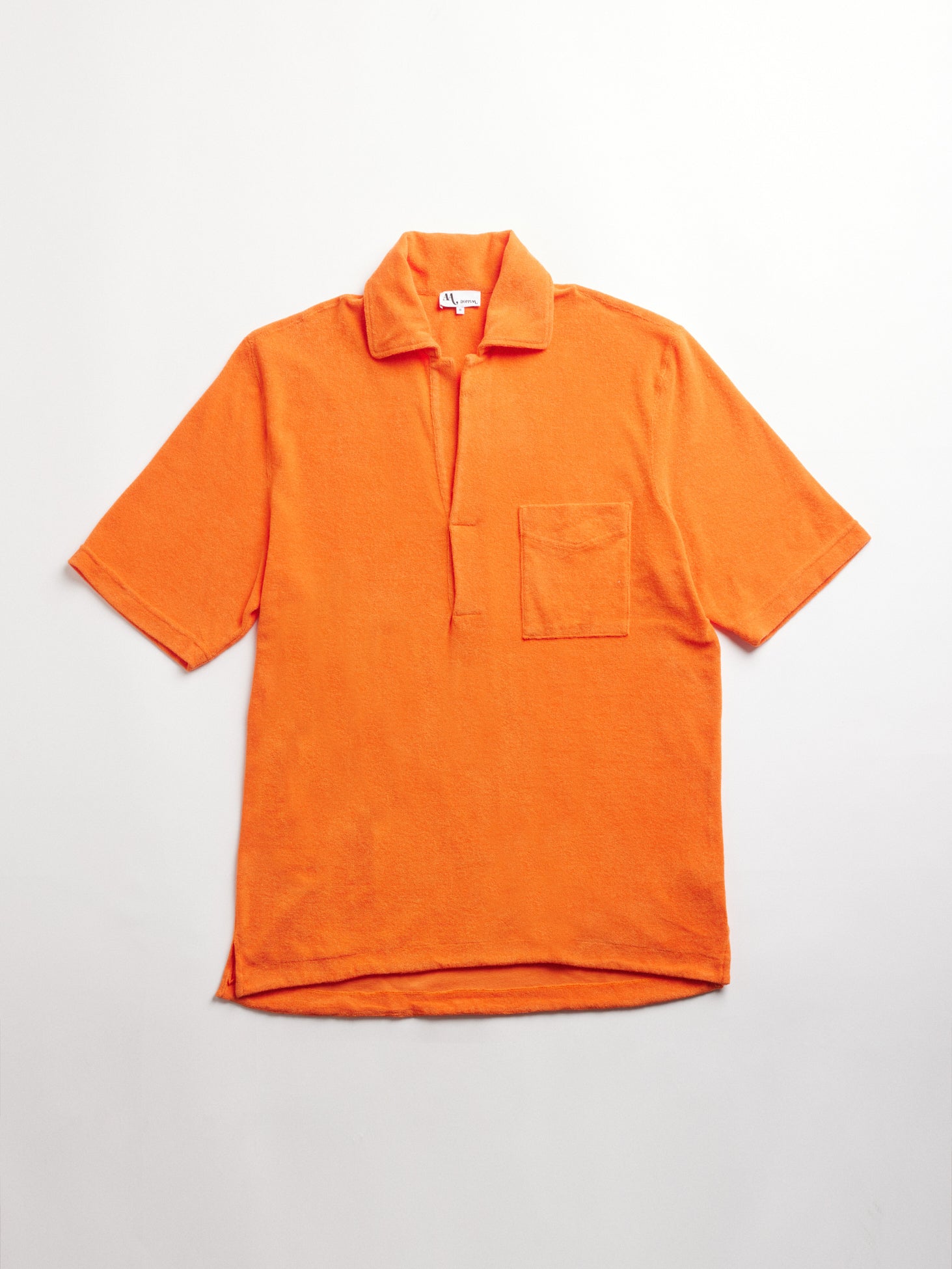 AADEO TERRY POLO WITH POCKET