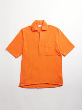 AADEO TERRY POLO WITH POCKET