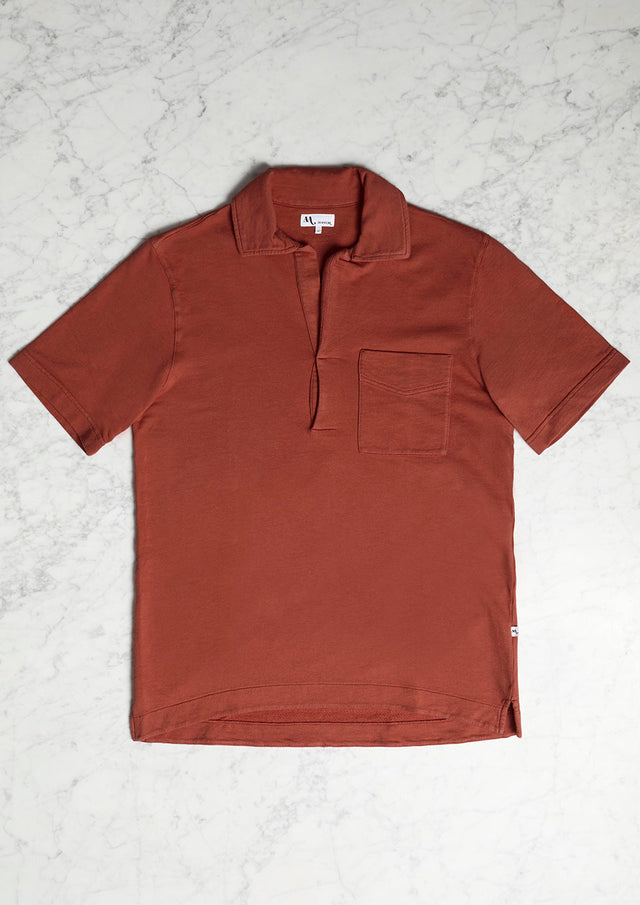 AADEO OPEN COLLAR POLO SHIRT