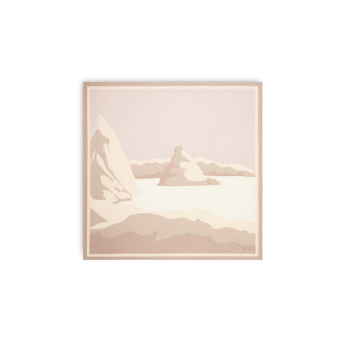 Beige silk scarf