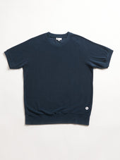 AAGAMENNONE TEAL GREEN TERRY COTTON T-SHIRT