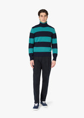 AAITOR WOOL STRIPED TURTLENECK