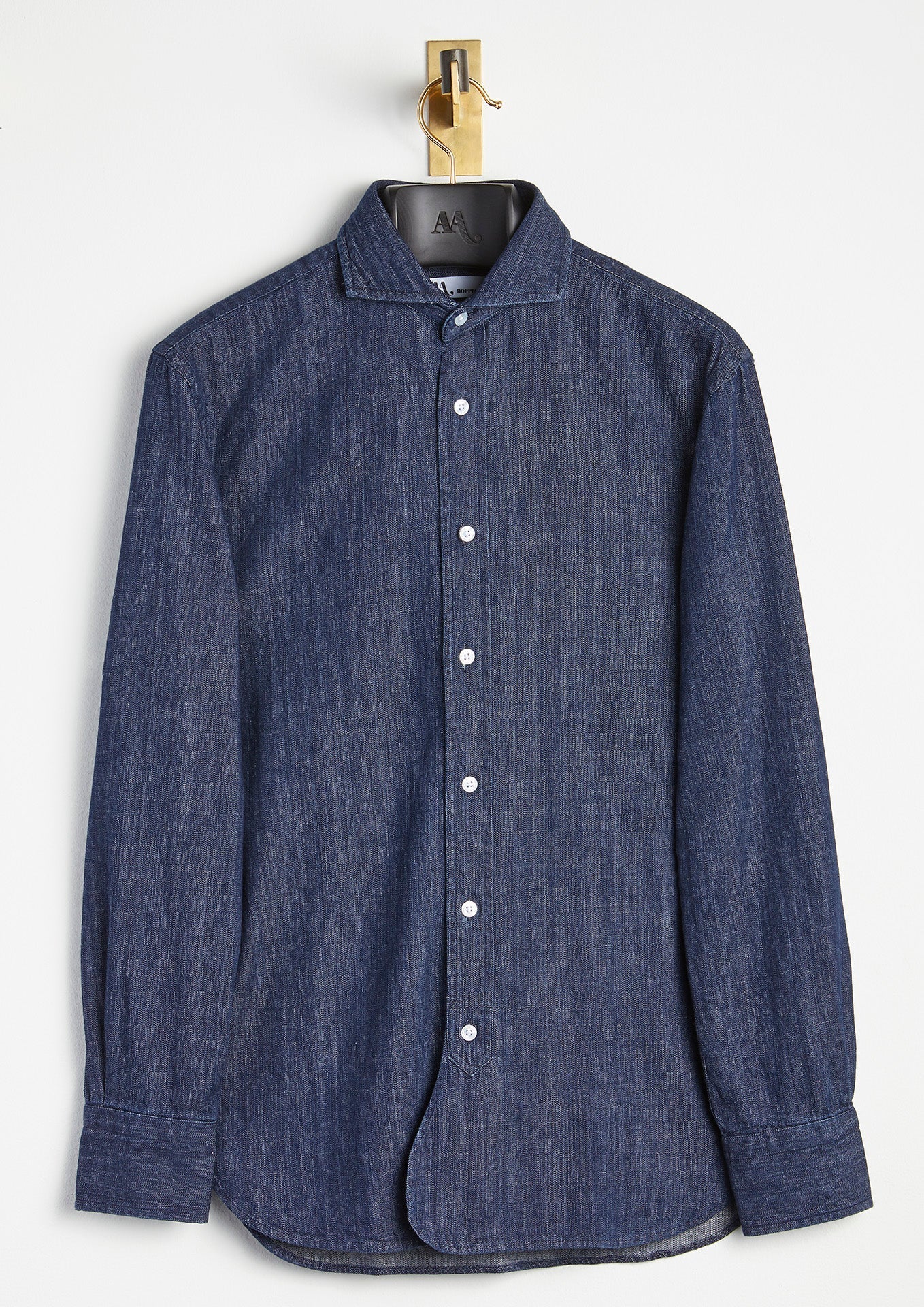 AALASSIO CUTAWAY-COLLAR COTTON SHIRT