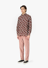 AALASSIO FRENCH COLLAR PRINTED SHIRT