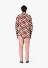 AALASSIO FRENCH COLLAR PRINTED SHIRT