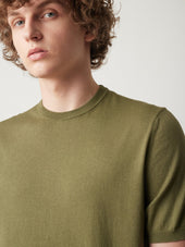 AALFEO CREWNECK SWEATER WITH SHORT SLEEVES