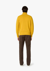 AALGHERO STRAIGHT-LEG PLEATED MOLESKIN TROUSERS