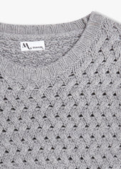 AALVITO ROUND-NECKED BASKETWEAVE STICH SWEATER