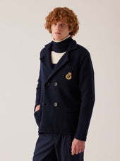 AAMBROGIO DOUBLE BREASTED WOOL JACKET