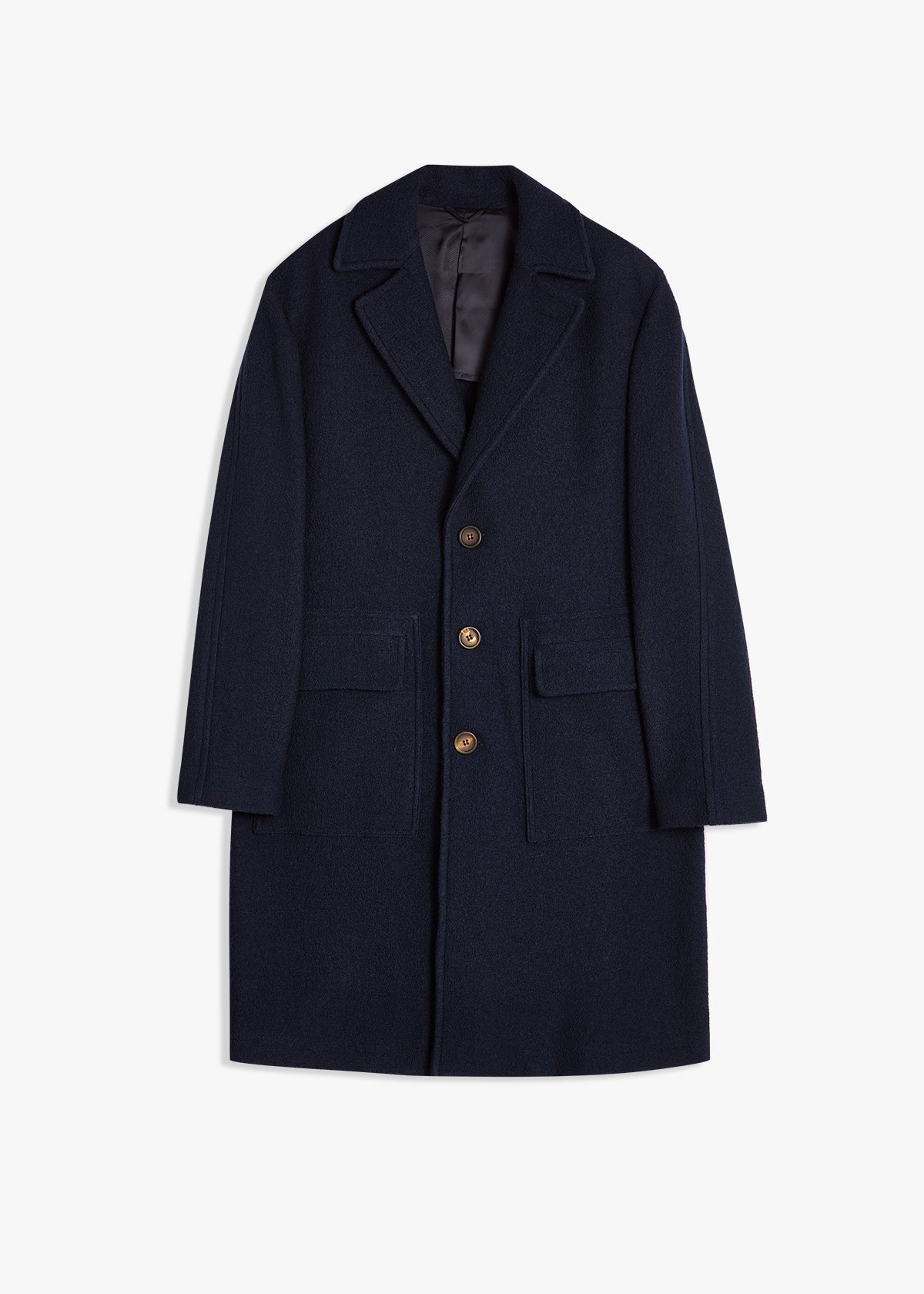 AAMBURGO SINGLE-BREASTED VIRGIN WOOL COAT
