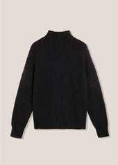 AAMINTORE NAVY BLUE WOOL TURTLENECK