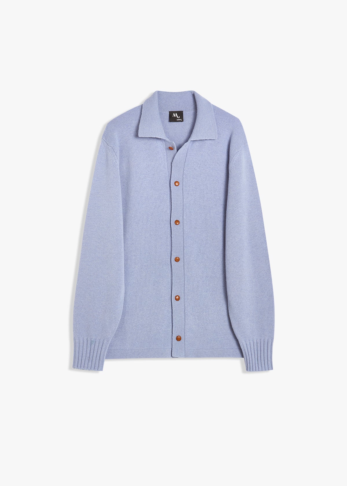 AAMLETO CASHMERE BLEND KNITTED SHIRT