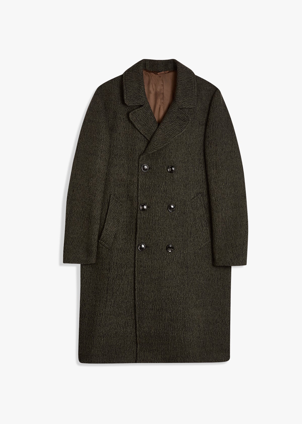AANCHORAGE DOUBLE-BREASTED MELANGE COAT