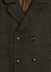 AANCHORAGE DOUBLE-BREASTED MELANGE COAT