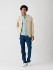 AANDAU AQUA GREEN COTTON POLO SHIRT