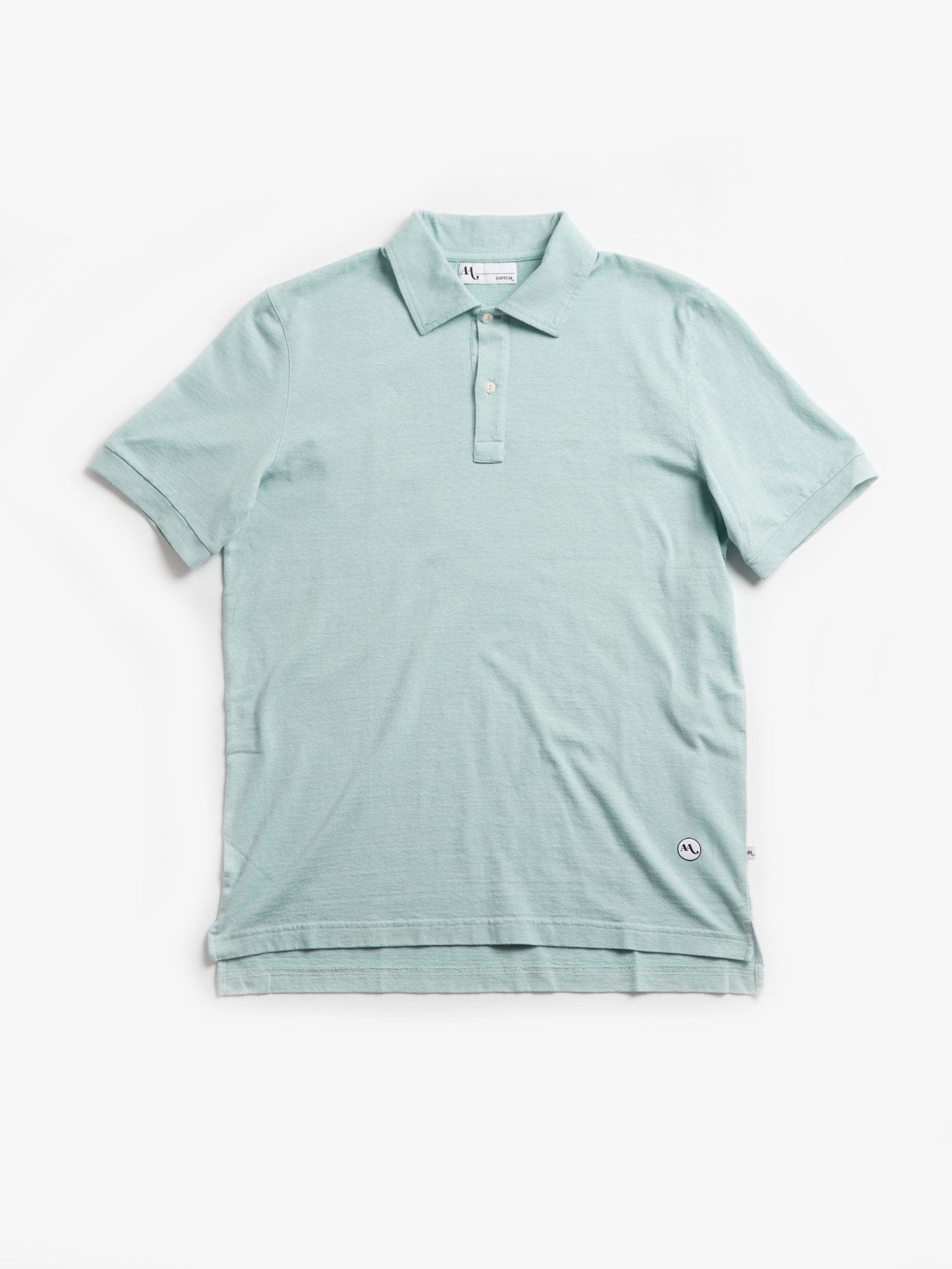 AANDAU AQUA GREEN COTTON POLO SHIRT