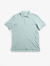 AANDAU AQUA GREEN COTTON POLO SHIRT
