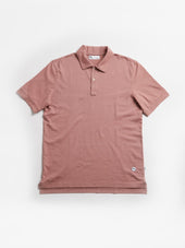 AANDAU POWDER PINK COTTON POLO SHIRT