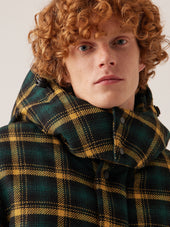 AANGOON CHECKED DOWN BOMBER JACKET