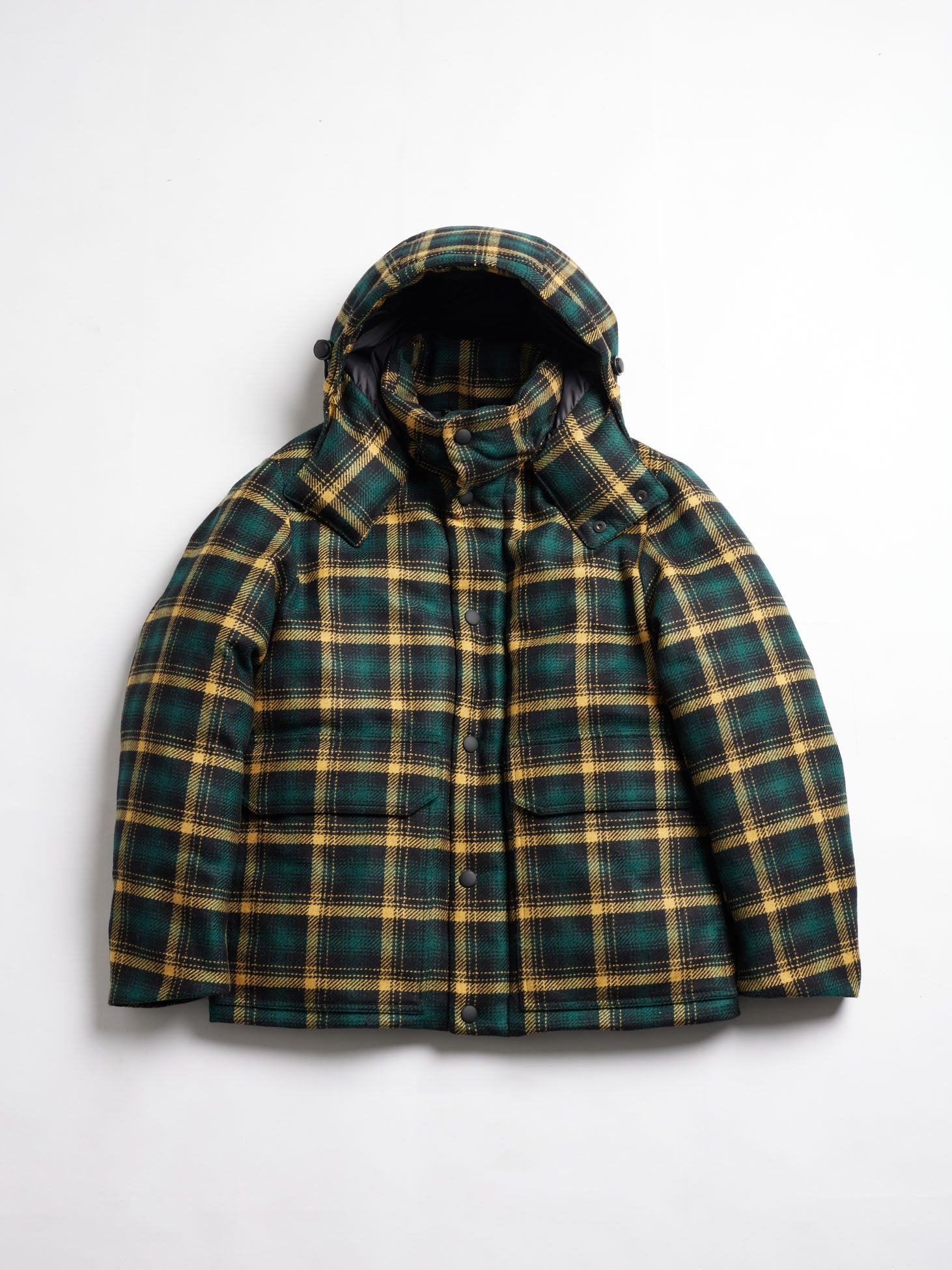 AANGOON CHECKED DOWN BOMBER JACKET