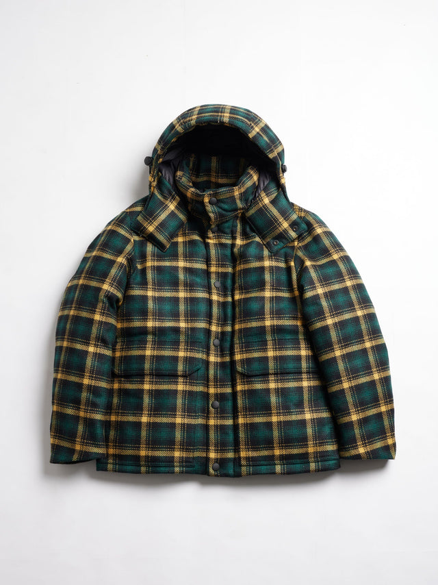 AANGOON CHECKED DOWN BOMBER JACKET